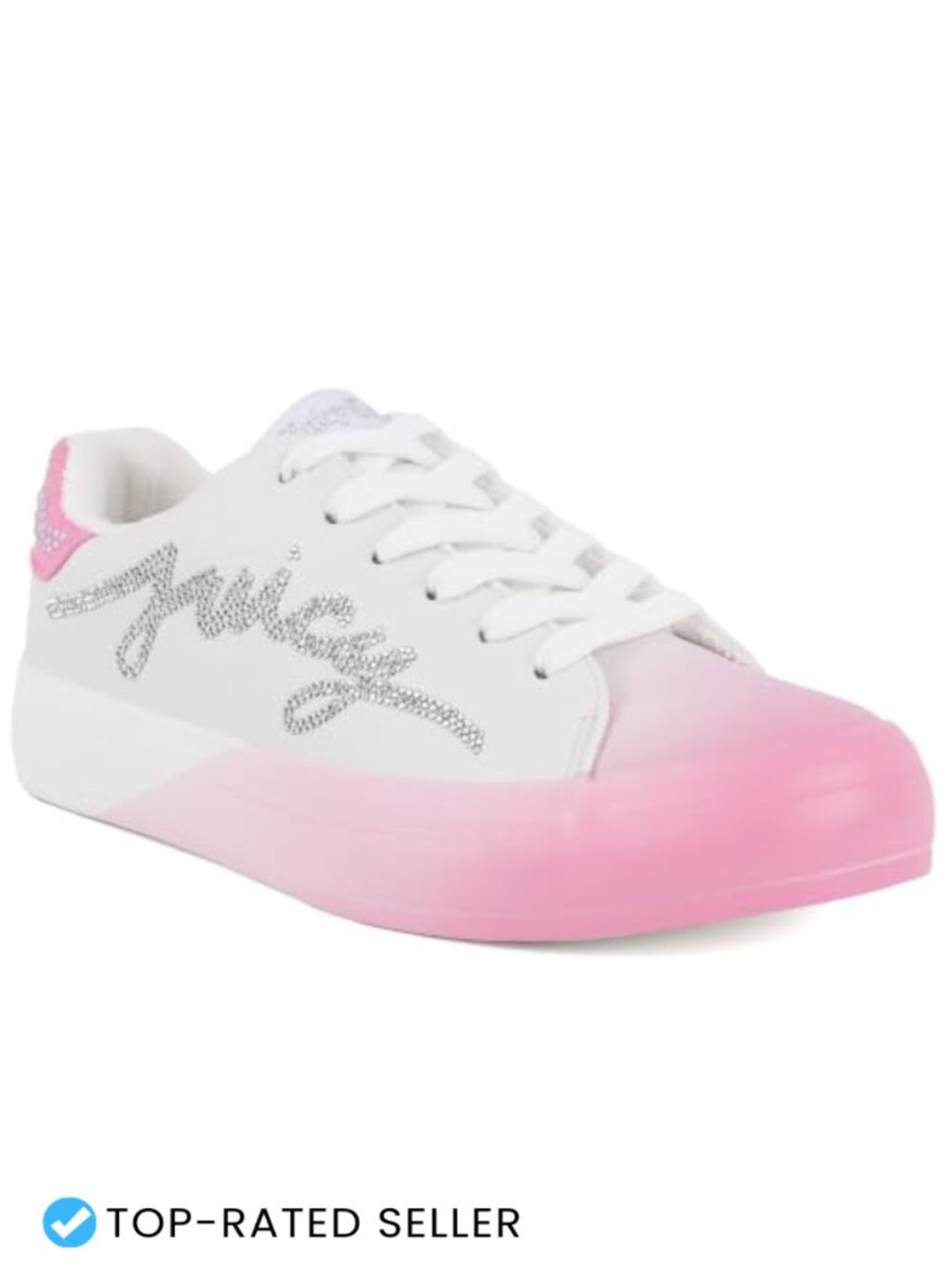 Faux Leather Platform Lace-Up Sneakers Chunky Casual Tennis Shoes